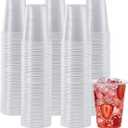 Lilymicky 500 Pack 7 oz Clear Plastic Cups, Disposable Drinking Cups, Plastic Party Cups for Birthday Parties, Picnics, Ceremonies, and Any Events
