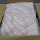 WITSHOCK Pink Rugs 5x7 for Bedroom Girls,Floral Modern Distress Print Pattern Carpet for Living Room Dining Room,Stain Resistant Anti Slip Backing Rugs for Kids Room Nursery Playroom,Light Pink