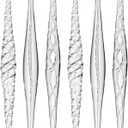 DN DECONATION Crystal Icicle Ornaments, Christmas Glass Raindrop Ornament, Decorative Hanging Icecycles Decor for Christmas Tree, Winter Wedding Party & Home Decor (6-Pack, Clear)