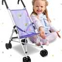 Anivia Stroller Toy Collection Doll Stroller Baby Doll Accessories for Toddlers 1-3Heart Design Gifts for Toddlers and Girls Toy Stroller