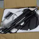 BoostArea Floor Lamp, Industrial Floor Lamp, 63 Inch Standing Lamp, E26 Socket, On/Off Footswitch, Whole Metal, ETL Listed, Modern Small Lamp for Bedroom, Living Room, Minimalist, Vintage, Mid Century (Black)