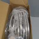 Garden Hose Metal 100FT, Stainless Steel Heavy Duty Water Hose With 10 Function Nozzle, No-Kink, Tough & Flexible, Sturdy and Lightweight, Rust Proof for Yard, Outdoor, RV
