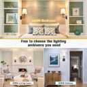 VOLISUN Battery Operated Wall Sconce Set of Two,Black Wireless Sconces Set of 2 Rechargeable,Battery Operated Wall Lights for Bedroom Living Room Hallway(9 Colors)