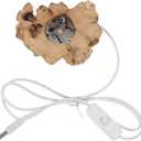 Night Light Base for Crystal Ball Led Wooden Light Stand for Home Office Decor