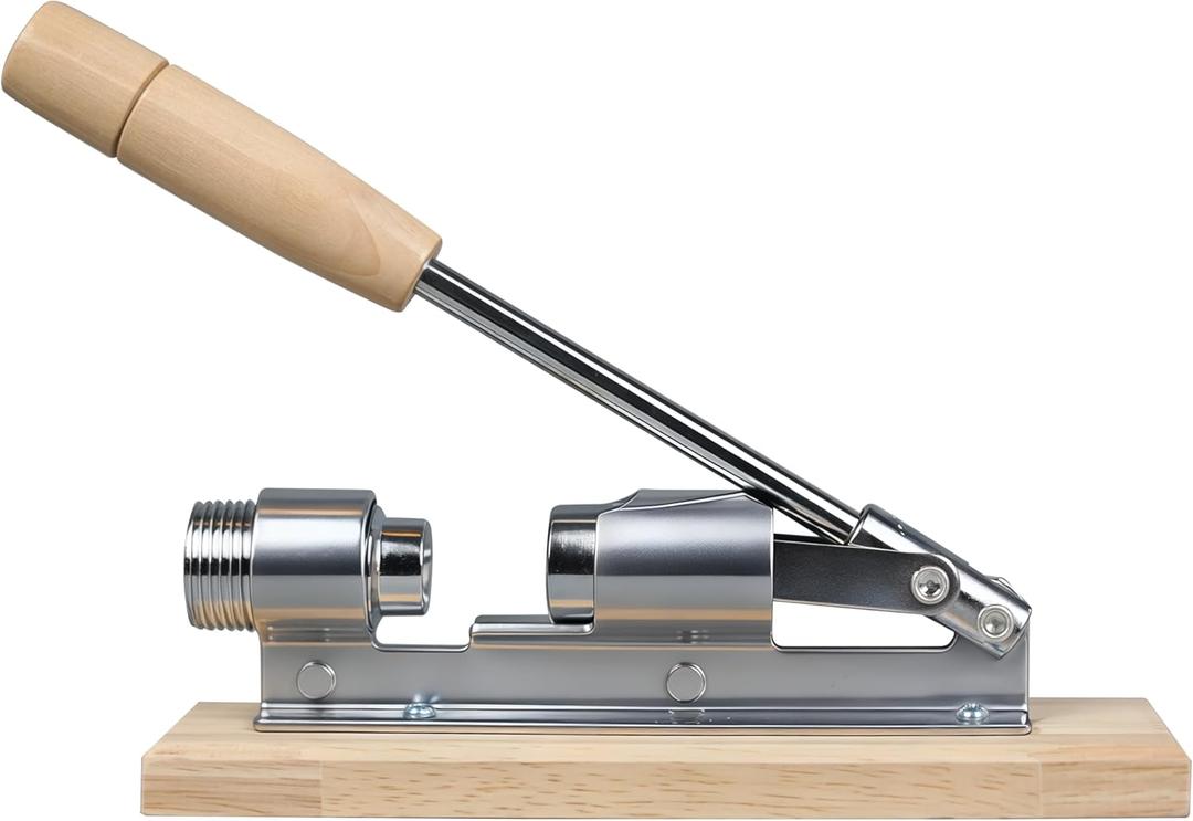 Nutcracker Heavy Duty Nut Cracker Tool for Pecans Walnuts Chestnuts  Manual Nut Crackers for All Nuts with Wooden Base, Nutcracker for Nuts Kitchen Tool by JARGUUO
