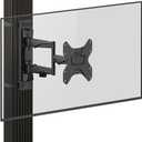 ZeboZap ZZTVA2022 Gazebo TV Mount Fits 19-50 TVs | Full-Motion Square Post Pole Mount | Outdoor TV Mount | Holds 66 lbs | Weatherproof Black | Alternative to Outdoor TV Stand