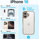 Shockproof for iPhone 16 Case, [Full Camera Protection] [Military-Grade Drop Protection] Protective Anti-Yellow Slim Translucent Matte Skin-Friendly for iPhone 16 Phone Case, Brown