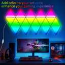 LED Triangle Light Panels - 8Pack RGB Wall Light Remote & App Control Multicolor Effects Music Sync DIY Smart Panel Modular Gaming Light for Music for Room Bar Decor Gaming Setup