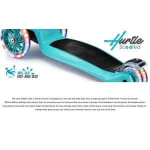 Hurtle Kids Scooter, 3-Wheel, Foldable & Removable Seat, Toddler Scooter
LED light-up wheels, 4-height handlebar and lean-to-steer control for confident cruising, ages 2-12, up to 132 lbs