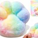 Giant Jumbo Cat Paw Squishy Toys ( 5 Inches )- Large Stress Relief Squeezee Taba Fidget Toys Kit, Large Stress Relief Taba Toys for Kids Adults,Stress Relief Party Favors Gifts for Girls & Boys