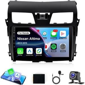 Leadfan Carplay for Nissan Altima 2013 2014 2015 Car Radio Android 12 10.1 inch Touch Screen Stereo for Nissan Altima with Wireless CarPlay Android Auto Head Unit Bluetooth GPS FM SWC Backup Camera