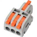 GKEEMARS 10Pcs Mini Electrical Wire Connectors, DIY Splicing into 4/6/8/9/10 Way Butt Terminal Block Connectors (1 in 3 Out, Nylon)
