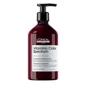 L'Oral Professionnel Paris Vitamino Color Spectrum Shampoo - Locks In Day 1 Color Vibrancy, Ultra High Glass Shine, Nourishes & Neutralizes Unwanted Reflects, For Colored Hair