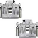 TRQ Front Brake Caliper Set Compatible with 12-21 Chrysler Dodge
