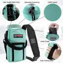 NATURE PIONEOR Water Bottle Holder with Adjustable Strap - 25/32/40oz Insulated Water Bottle Carrier Sling Sleeve with Paracord Handle & 2 Storage Pockets, Hiking, Camping, Gym