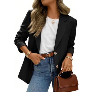 Cicy Bell Womens Business Casual Blazers Long Sleeve Button Down Work Suit Jackets Lapel Collared Lightweight Blazer