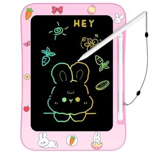 Easter Basket Stuffer Genialba LCD Writing Tablet for Kids, Colorful Screen Drawing Board for 3-7 Year Old Boys & Girls - Educational Toys Easter Gifts for Kids (Rabbit)