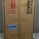 TETOTE Brushed Nickel Bathroom Mirror 20 x 30 Brushed Nickel Metal Framed Bathroom Mirror, Tempered Glass, Modern Farmhouse Wall Mounted Mirror for Decorative(Horizontal/Vertical)