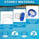 4 x 2 Pcs Pool Hoses for Above Ground Pools 1 1/2 Inch Diameter 59" Long Pool Pump Hose Replacement Filter Pump Hose Accessories