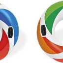 Intex Inflatable Color Whirl Floating Tube Raft w/Handles (Set of 2) 48in 58202EP