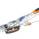 VEVOR Come Along Winch, 5 Ton (11,023 lbs) Pulling Capacity, 11.5 ft Steel Cable, 3 Hooks, Heavy Duty Ratchet Power Puller Tool with Dual Gears, Automotive Hoist Cable Puller Ideal for Vehicle Rescue