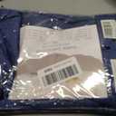 Navy Blue Jacquard 60x104 Inch Rectangle Polyester Tablecloth