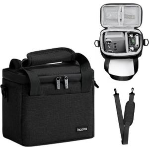 Linpr DJI Mini 4K/4/2 SE Travel Carrying Case, Portable Shoulder Bag for Drone & Controller Accessories, Waterproof Oxford Storage Bag with Strap Handle (Black)