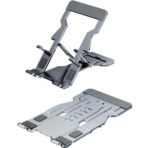 Phone Stand for Desk, Adjustable Cell Phone Stands, Foldable Metal Phone Stands for All Smartphone (Grey)