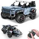 OWNONE 1 Off Road Pickup 4x4 Building Kit, 2 in 1 Stem Building Toy with Remote Control, Technique Race Car Building Toy for Kids, Birthday Gift Idea for Boys Ages 6+ (503 PCS)