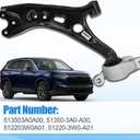 51350-3A0-A00 Front Right Side Lower Control Arm Compatible with Honda CR-V 2023-2025 Replace 513503A0A00