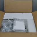 Unicozin Modern Bathroom Light Fixtures, 4 Light Vanity Lights Over Mirror, Brushed Nickel Wall Lamp with Clear Glass for Living Room Cabinet Bedroom Porch