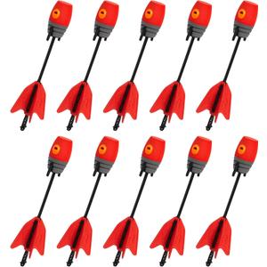 Zing Zonic Whistling Arrow Refill Pack - Includes 10 Zonic Whistling Arrows, Compatible HyperStrike Bow, Firetek Bow, Z-Tek Bow, Z-Curve Bow and Z-Bow (Red)