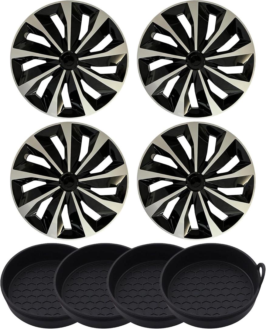 Hubcap Wheel Cover Universal-Fit R16 Steel Wheel with Cup Coaster Kit