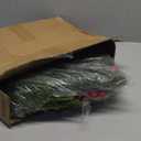 Christmas Norfolk Pine Garland,Real Touch Faux Winter Greenery Garland with Light for Stairs Table Fireplace Backdrop Wall,Christmas Holiday Seasonal Winter Decor (6ft)