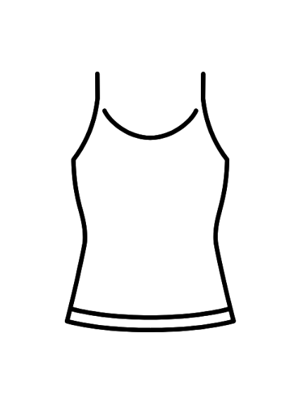 Women’s Black Tank Top – Size M, Casual Sleeveless Camisole Crop Top with Spaghetti Straps