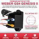 66354 Igniter Kit for Weber GS4 Genesis II Grill Parts Ignition 69308 for Weber GS4 2 E-310 Replacement, Genesis 2 E315, 2 S310, II S315, II SE-310, II SE-315, II CE-310, II CSE-315, II CSS-315 Grills