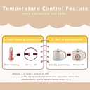 Dezin Hot Pot Electric with Steamer, Rapid Noodles Cooker, Stainless Steel Electric Pot 1.6 Liter, Perfect for Ramen, Egg, Dumpling, Soup, Oatmeal with Temperature Control and Keep Warm Function