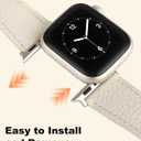 Leather Magnetic Watch Band Compatible with Apple Watch 46mm 45mm 44mm 42mm 41mm 40mm 38mm, Top Grain Designer Replacement Strap for Women Men iWatch Series 10/9/8/7/6/5/4/3/2/1/SE/Ultra 2