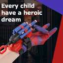 Web Shooter + Cape + Felt Mask Toys for Boys, Bracelet Wrist Launcher, Children Boy Party Toy, Cosplay Costumes Birthday Gift for Kids 4 5 6 7 8 9 10 Years Old