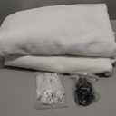 Custom Made Pinch Pleated Linen Curtains 105 Inches Long for Living Room 2 Panels Set Cream Ivory Memory Pleated Drapes Back Tab Neutral Boho Ceiling Floor 105 Inch Window Curtains Natural Birch