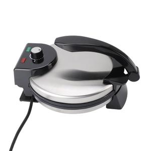 Electric Roti Maker,10 Inch Non Stick Tortilla Press Machine With Adjustable Temperature Control Stainless Steel Cover for Home Kitchen Flatbread Chapati Pizza Crust Making