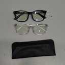 livho High Tech Blue Light Glasses - Advanced Blue Light Blocking Computer Glasses - Screen Fatigue & UV Protection (*B1 Light Black+clear)