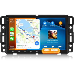 UNITOPSCI 2G+64G Android Car Stereo Radio for Chevrolet Chevy Silverado GMC Sierra Yukon Buick Wireless CarPlay Android Auto 8'' Touchscreen Bluetooth GPS WiFi FM/RDS SWC Camera+MIC