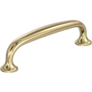 Amerock | Cabinet Pull | Golden Champagne | 3-3/4 in (96 mm) Center-to-Center Drawer Pull | Renown | Kitchen and Bath Hardware | Furniture Hardware