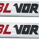 2pcs 4.3L VORTEC Emblem Badge for Colorado Sierra Silverado 1500 2500HD (Chrome Black Red)
