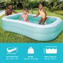 INTEX 57181EP Swim Center Inflatable Family Pool: 159 Gallon Capacity 90" x 60" x 19" 