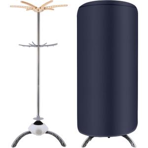 Portable Clothes Dryer, Cloth Dryer Machine, Mini Dryer for Clothes, Apartment, RV, Travel, Small Quiet Fast, Adjustable Timer Round