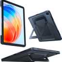 TORRAS Ostand K1 Guardian for iPad Air 11 inch Case M4/M3/M2 (2026/2025/2024), Ultra Stable Stand, Multiple Adjustable Viewing Angles, Slim Protective Kickstand Cover with Pencil Holder, Black