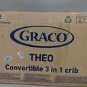 Graco Theo 3-in-1 Convertible Baby Crib - GREENGUARD Gold Certified, Converts to Toddler Bed & Daybed, Fits Standard Full-Size Baby Crib Mattress, 4 Adjustable Mattress Heights (White)