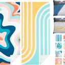 PY SUPER MODE 2 Pack Beach Towel - 75 x 35 inches Quick Dry Microfiber Beach Towels Oversized, Lightweight Soft and Absorbent Bath Towel Suitable for Swimming Pool Camping for Kids & Adults